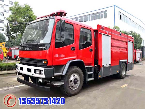 慶鈴五十鈴7噸水罐消防車